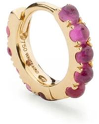 We by WHITEbIRD - 18Kt Ismène Ruby Medium Hoop Earring - Lyst