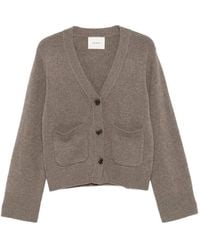 Lisa Yang - Danni V-Neck Patch-Pocket Cardigan - Lyst
