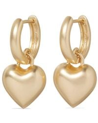 Roxanne Assoulin - The Itsy Bitsy Heart-Charm Hoop Earrings - Lyst