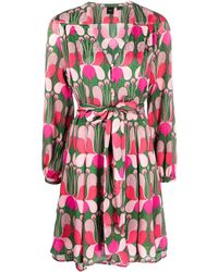Pinko - Kleid mit grafischem Print - Lyst