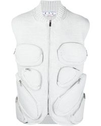 Off-White c/o Virgil Abloh - Multiple-Pocket Knit Gilet - Lyst