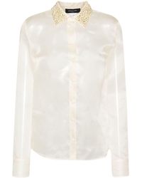 Fabiana Filippi - Crystal-embellished Silk Shirt - Lyst
