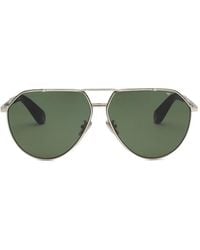 Philipp Plein - Double-Bridge Pilot-Frame Sunglasses - Lyst