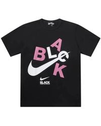 COMME DES GARÇON BLACK - Logo-Print Cotton T-Shirt - Lyst
