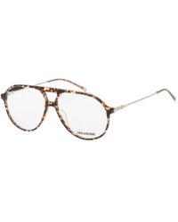 Zadig & Voltaire - Tortoiseshell-Effect Pilot-Frame Glasses - Lyst