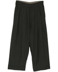 Ziggy Chen - Pleated-Detail Belt-Loops Trousers - Lyst