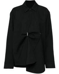 JNBY - Oversized Wool-Blend Buttoned Shirt Jacket - Lyst