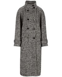 Dolce & Gabbana - Manteau À Boutonnière Croisée Et Martingale - Lyst