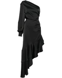 RHIZOME - Aruna Ruffle-Hem Midi Dress - Lyst