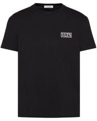 Valentino Garavani - T-Shirt mit VLTN-Patch - Lyst