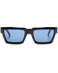 Calvin Klein - Sonnenbrille mit eckigem Gestell - Lyst