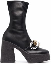 Stella McCartney - Skyla Chain-Embellished 120Mm Boots - Lyst