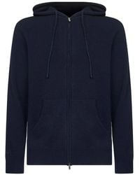 Mc2 Saint Barth - Wollen Hoodie Met Rits - Lyst
