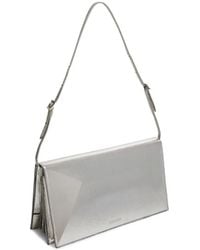 Jil Sander - Medium File Laminated Leather Shoulder Bag - Lyst