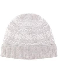 Eleventy - Fair Isle Intarsia-Knit Beanie - Lyst