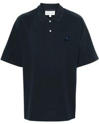 Maison Kitsuné - Polo Shirt With Fox Patch - Lyst