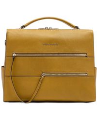 Piquadro - Logo-Plaque Laptop Bag - Lyst