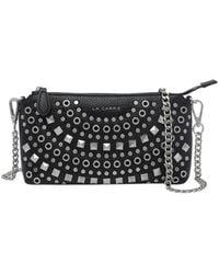 La Carrie - Solid Stud-Embellished Crossbody Bag - Lyst