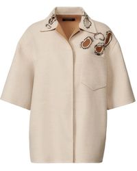 Fabiana Filippi - Verfraaid Shirtjack Met Korte Mouwen - Lyst