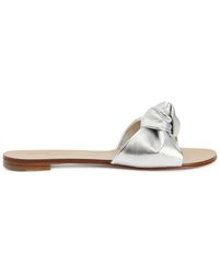 Giuseppe Zanotti - Aycha Knot-Detailing Flat Sandals - Lyst