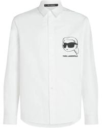 KARL LAGERFELD - Ikon Sketch Shirt - Lyst