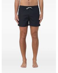 EA7 - Logo-Print Drawstring Swim Shorts - Lyst