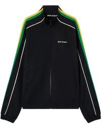 Palm Angels - Veste De Survêtement À Rayures Et Logo - Lyst
