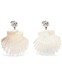 DSquared² - Shell Logo Earrings - Lyst