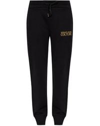 Versace Jeans Couture - Pantalon De Jogging À Logo Brodé - Lyst