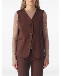 MEIMEIJ - Button-Up V-Neck Gilet - Lyst