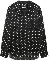 COMME DES GARÇON BLACK - Polka Dot Collared Shirt - Lyst
