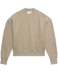 Ami Paris - Fleece-Sweatshirt mit rundem Ausschnitt - Lyst