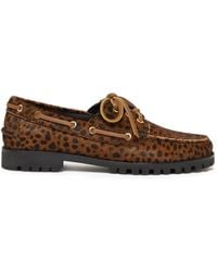 G.H. Bass & Co. - Mallorie Camp Moc Cheetah-Print Loafers - Lyst