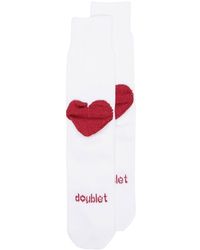 Doublet - Socken mit Herz im Metallic-Look - Lyst