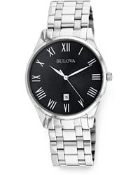 Bulova - Classic 40Mm Stainless-Steel Watch - Lyst