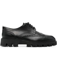Sergio Rossi - Perforated Leather Brogues - Lyst