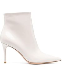 Gianvito Rossi - Avril 95mm Patent-leather Ankle Boots - Lyst