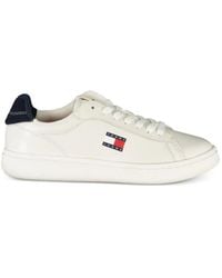 Tommy Hilfiger - Archive Court Logo-Patch Leather Sneakers - Lyst