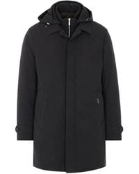 Moorer - Ralli Hooded Button-Up Coat - Lyst