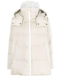 Yves Salomon - Hooded Quilted Down Jacket - Lyst