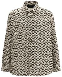Valentino Garavani - Toute La V Jacquard Button-Fastening Shirt Jacket - Lyst