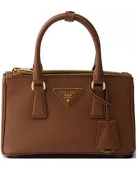 Prada - Galleria Mini Saffiano Leather Bag - Lyst