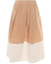 Antonelli - Colour-Block Midi Skirt - Lyst
