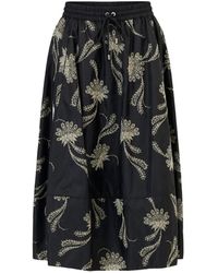 Cinq À Sept - Sirani Paisley Fan Midi Skirt - Lyst