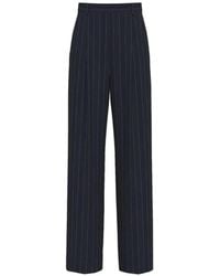 Marella - Pinstripe-Pattern Tailored Trousers - Lyst