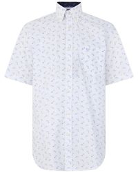 Paul & Shark - Shark-Print Button-Down Shirt - Lyst