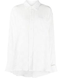Adererror - Embroidered-design Cotton Shirt - Lyst