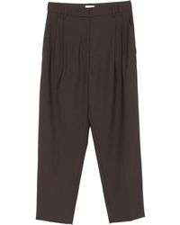 Brunello Cucinelli - Wollen Straight Plooibroek - Lyst