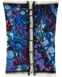 Jean Paul Gaultier - Butterfly-print Tube Top - Lyst