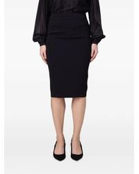 Hanita - Rear-Zip Pencil Skirt - Lyst